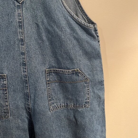Vintage Denim Bibbed Overalls - Picture 6 of 8